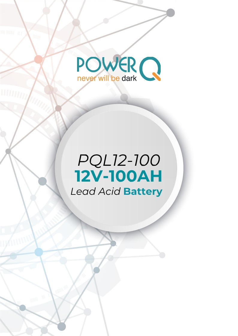 Power Q PQL12-100, 12V/100AH UPS Battery - Image 2