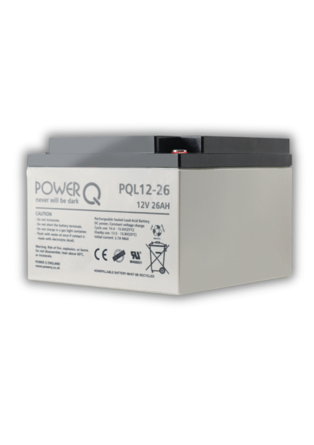 Power Q PQL12-26, 12V/26AH UPS Battery