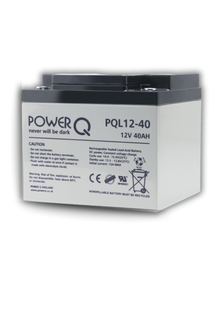 Power Q PQL12-40, 12V/40AH UPS Battery