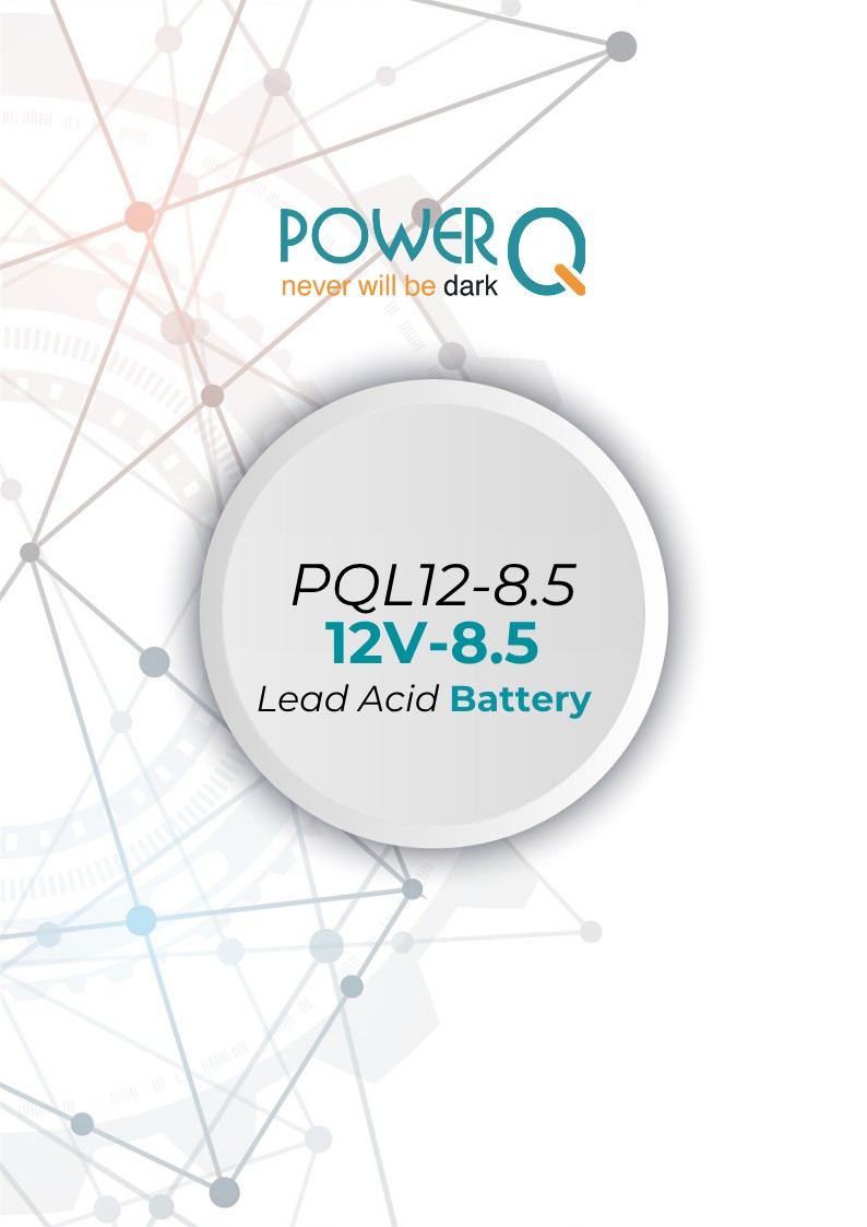 Power Q PQL12-8.5, 12V/8.5AH UPS Battery - Image 2