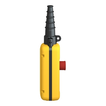 Schneider XACA2713 | Pendant control station, plastic, yellow, 2 push buttons, 1 emergency stop - Image 3