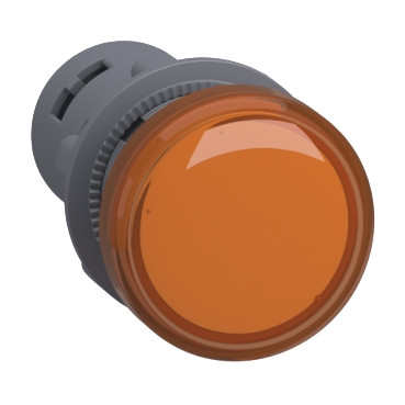 Schneider XA2EVFD5LC | round pilot light Ø 22 - amber- integral LED -110 V DC- screw clamp terminals 