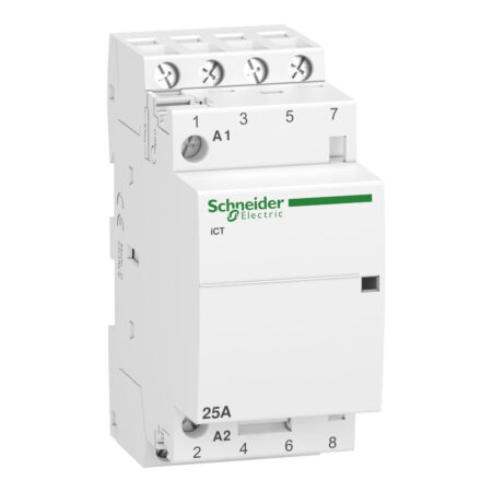 Schneider A9C20834 | contactor iCT - 4 poles - 4 NO - 25 A - 220..240 V AC