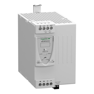 Schneider ABL8RPS24100 | universal power supply, Phaseo, 1 or 2 phase, 100 to 500 V, 24 V, 10 A