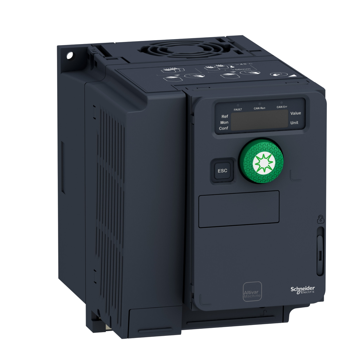 Schneider ATV320U04N4C412 | Variable speed drive, Altivar Solar, 0.37kW, 380 to 500V, 3 phases, compact - Image 3