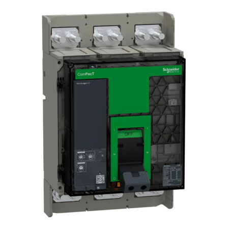 Schneider C125N320FM |  Circuit breaker, ComPacT NS1250N, 50kA at 415VAC, 3P, fixed, manually operated, MicroLogic 2.0 control unit, 1250A