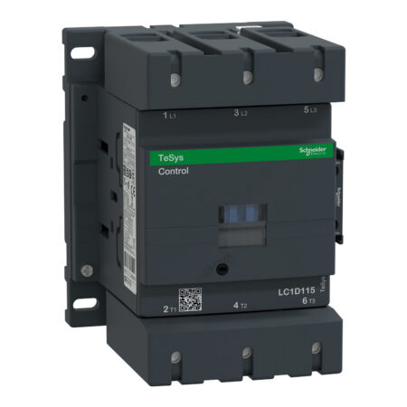 Schneider LC1D115E7 | TeSys D contactor - 3P(3 NO) - AC-3 - <= 440 V 115 A - 48 V AC 50/60 Hz coil