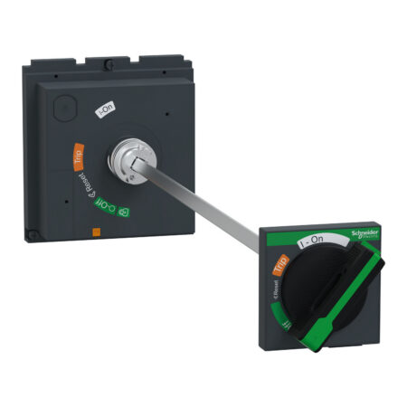 Schneider LV432598T | extended rotary handle, ComPacT NSX 400/630, black handle, shaft length 209 to 600 mm, IP55