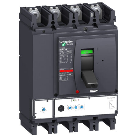 Schneider LV432896 | circuit breaker ComPact NSX630H, 70 kA at 415 VAC, MicroLogic 2.3 trip unit 630 A, 4 poles 4d