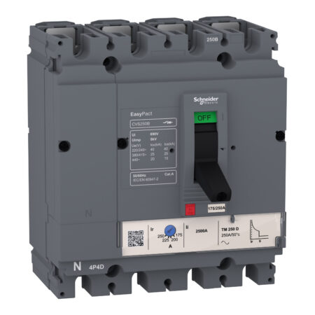 Schneider LV510795 | circuit breaker, EasyPact CVS, CVS100B, 25kA 380/415V,TMD, 4p/4d