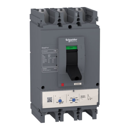 Schneider LV563305 | circuit breaker EasyPact CVS630F, 36 kA at 415 VAC, 500 A rating thermal magnetic TM-D trip unit, 3P 3d