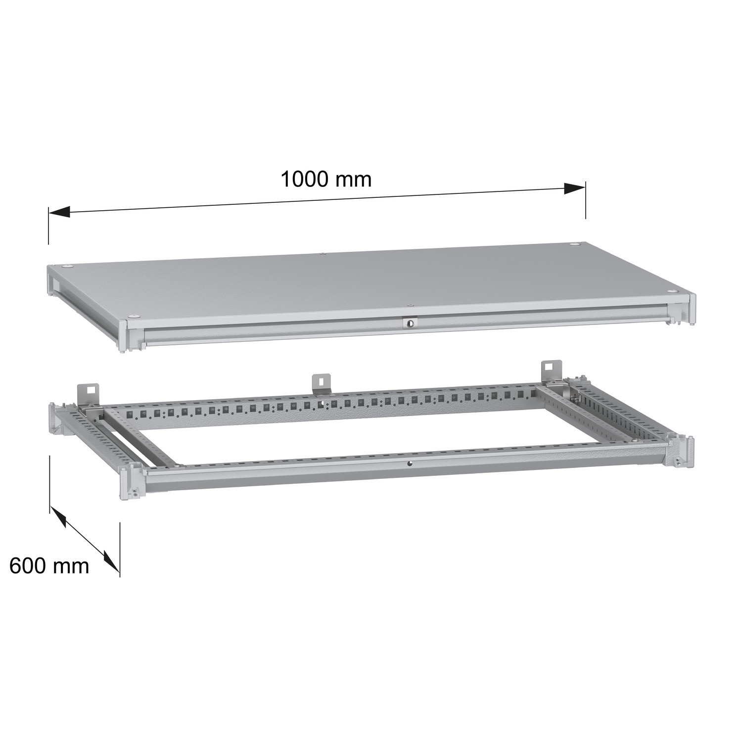Schneider NSYSFNC106 | "Bottom and top frame, PanelSeT SFN, for electrical enclosure W1000 D600mm, roof included" - Image 2