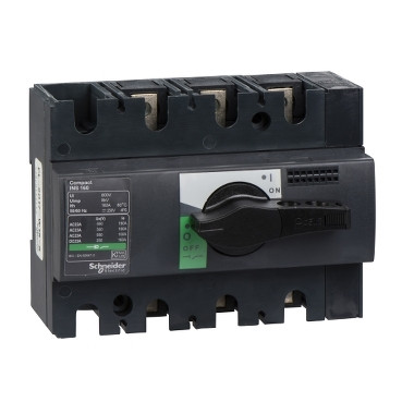 Schneider 28912 | switch disconnector, Compact INS160 , 160 A, standard version with black rotary handle, 3 poles