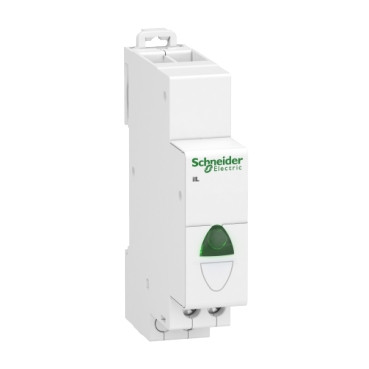 Schneider A9E18321 | Acti9 iIL single indicator light - Green - 110-230 Vac