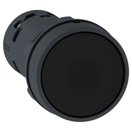 Schneider XB7NH25 | black flush pushbutton Ø22 - push push-to-release 1NO+1NC screw clamp terminals