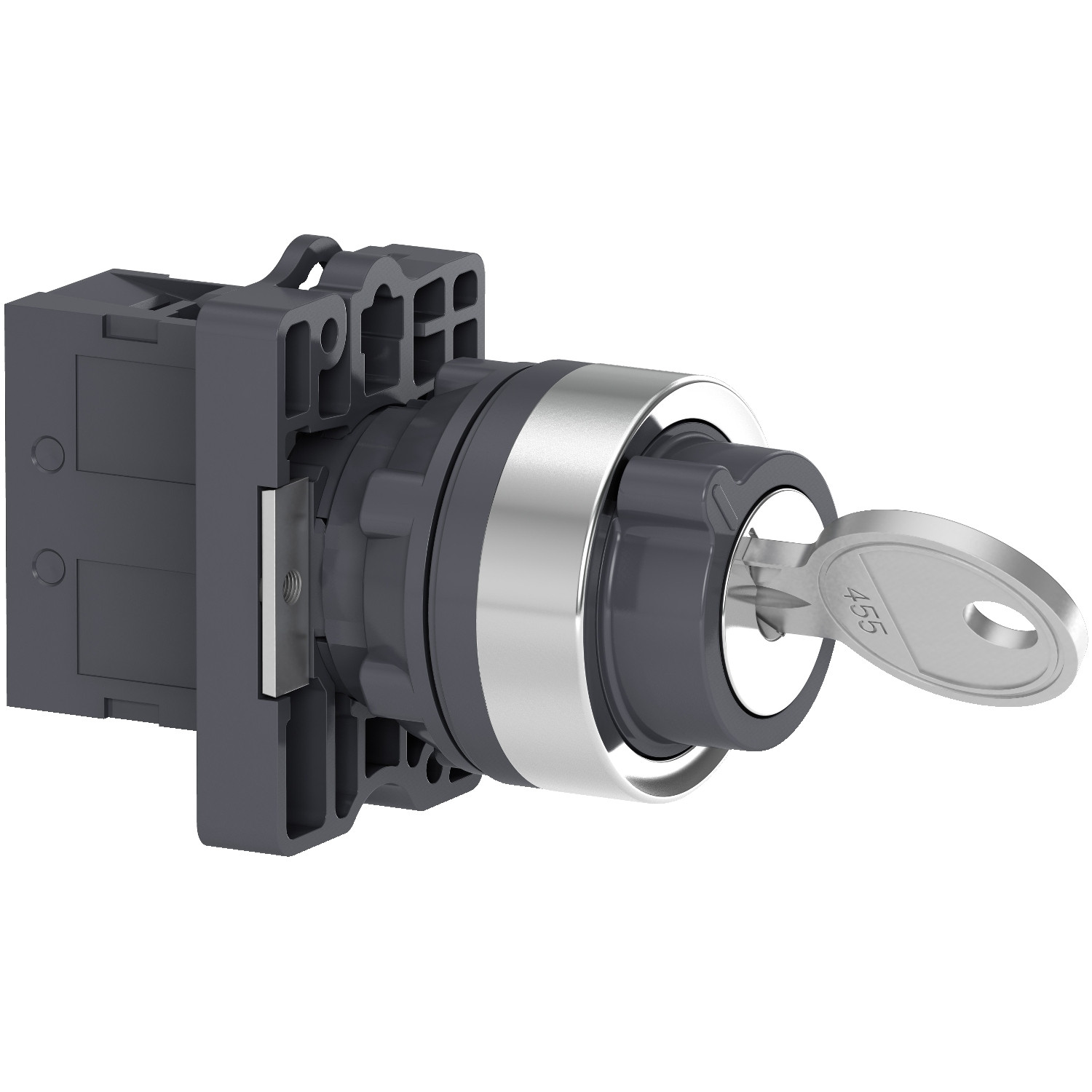 Schneider XA2EG21 Harmony | Key selector switch - Ø22 - 2 positions - stay put - 1NO