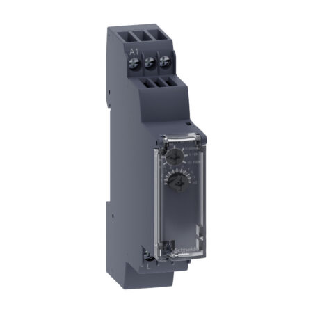 Schneider RE17LAMW | On-delay timing relay - 1 s..100 h - 24..240 V AC/DC - solid state output