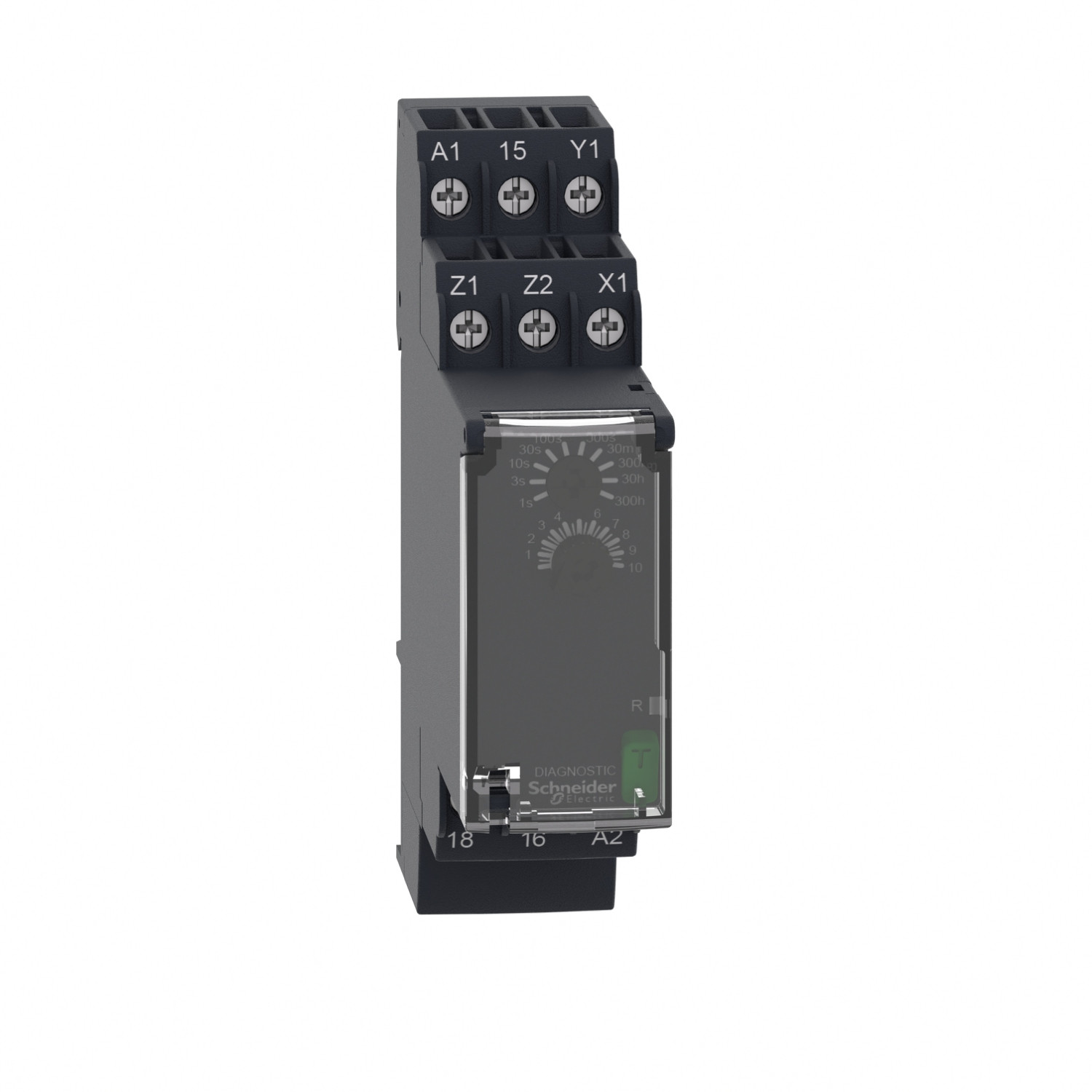 Schneider RE22R1CMR Relay | Modular timing relay, 8 A, 0.05 s…300 h, 1 CO, off delay , 24...240 V AC/DC - Image 3