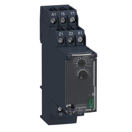 Schneider RE22R1MAMR Relay | Modular timing relay, 8 A, 1 CO, 0.05 s…300 h, on delay, 24...240 V AC/DC