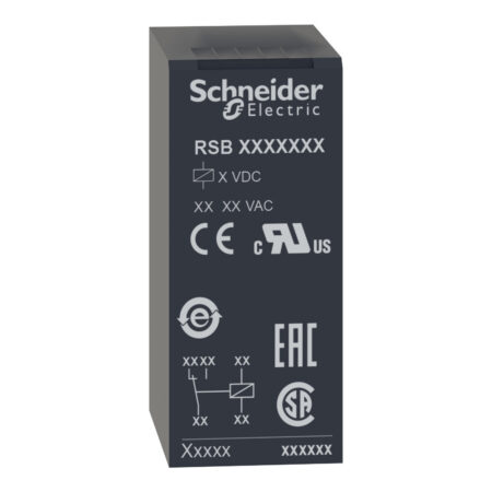 Schneider RSB1A120JD | Interface plug-in relay, 12 A, 1 CO, 12 V DC