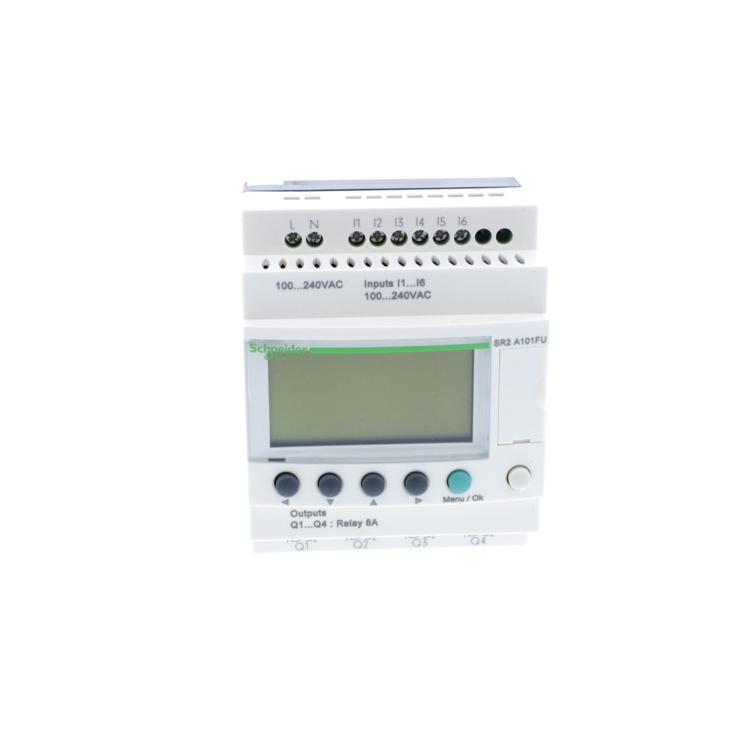 Schneider SR2A101FU | compact smart relay Zelio Logic - 10 I O - 100..240 V AC - no clock - display - Image 2