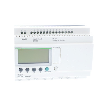 Schneider SR2B201BD | compact smart relay Zelio Logic - 20 I O - 24 V DC - clock - display - Image 4