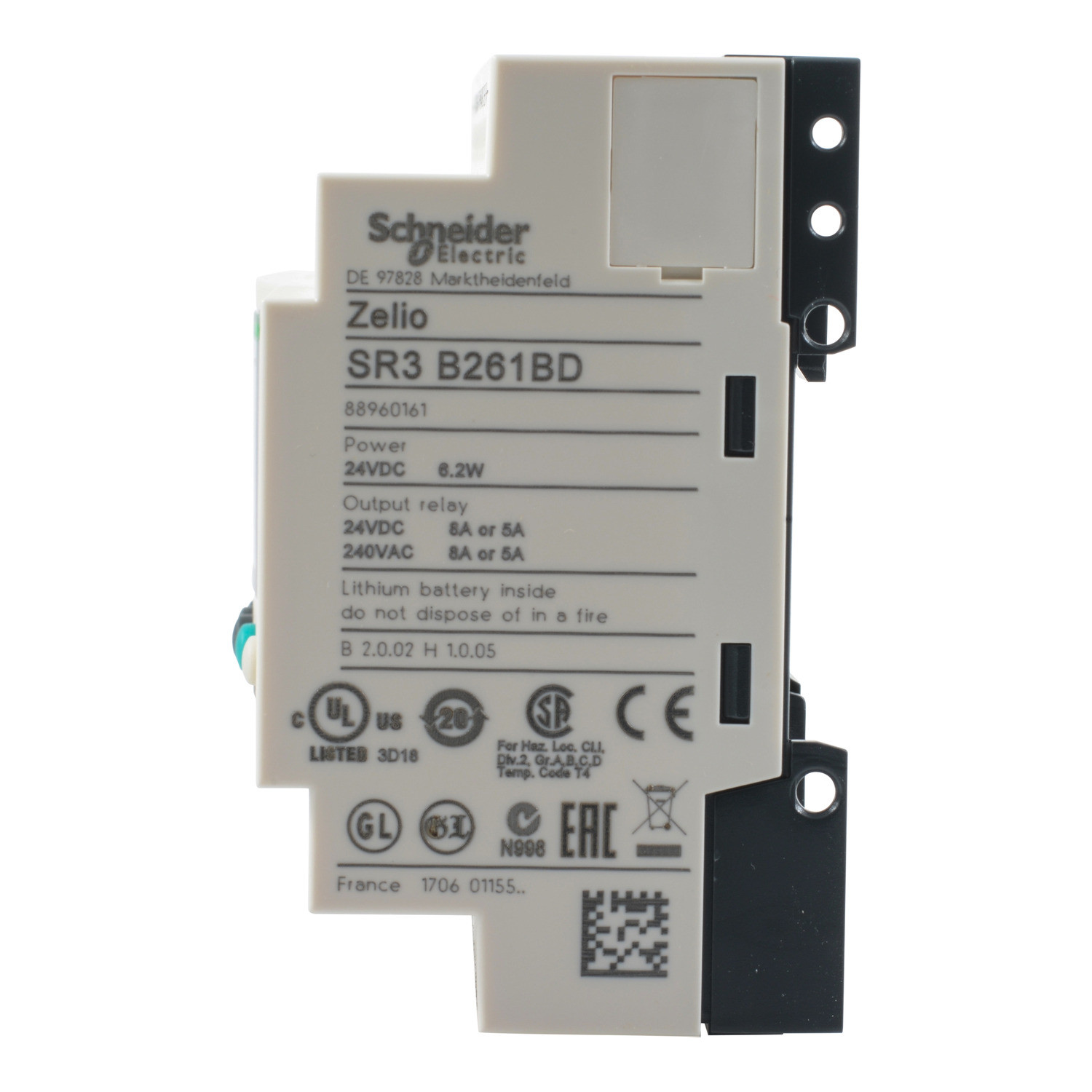 Schneider SR3B261BD | modular smart relay Zelio Logic - 26 I O - 24 V DC - clock - display - Image 3