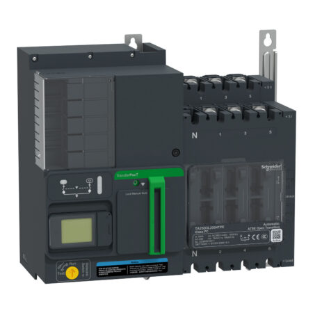 Schneider TA25D3L2504TPE | TransferPacT Active Automatic, 250A, 400V, 3P, LCD, frame 250A