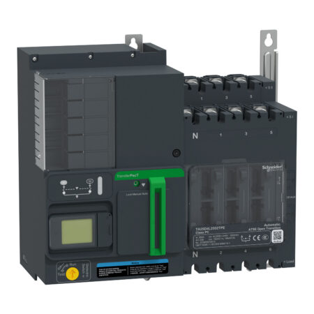 Schneider TA25D4L2502TPE | TransferPacT Active Automatic, 250A, 230V, 4P, LCD, frame 250A