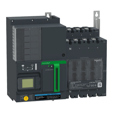 Schneider TA25D4L1002TPE | TransferPacT Active Automatic, 100A, 230V, 4P, LCD, frame 250A