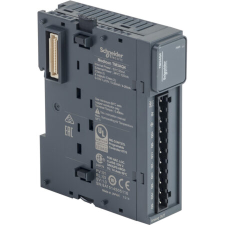 Schneider TM3AQ4 | Modicon TM3 - 4 analog outputs (screw) 24Vdc