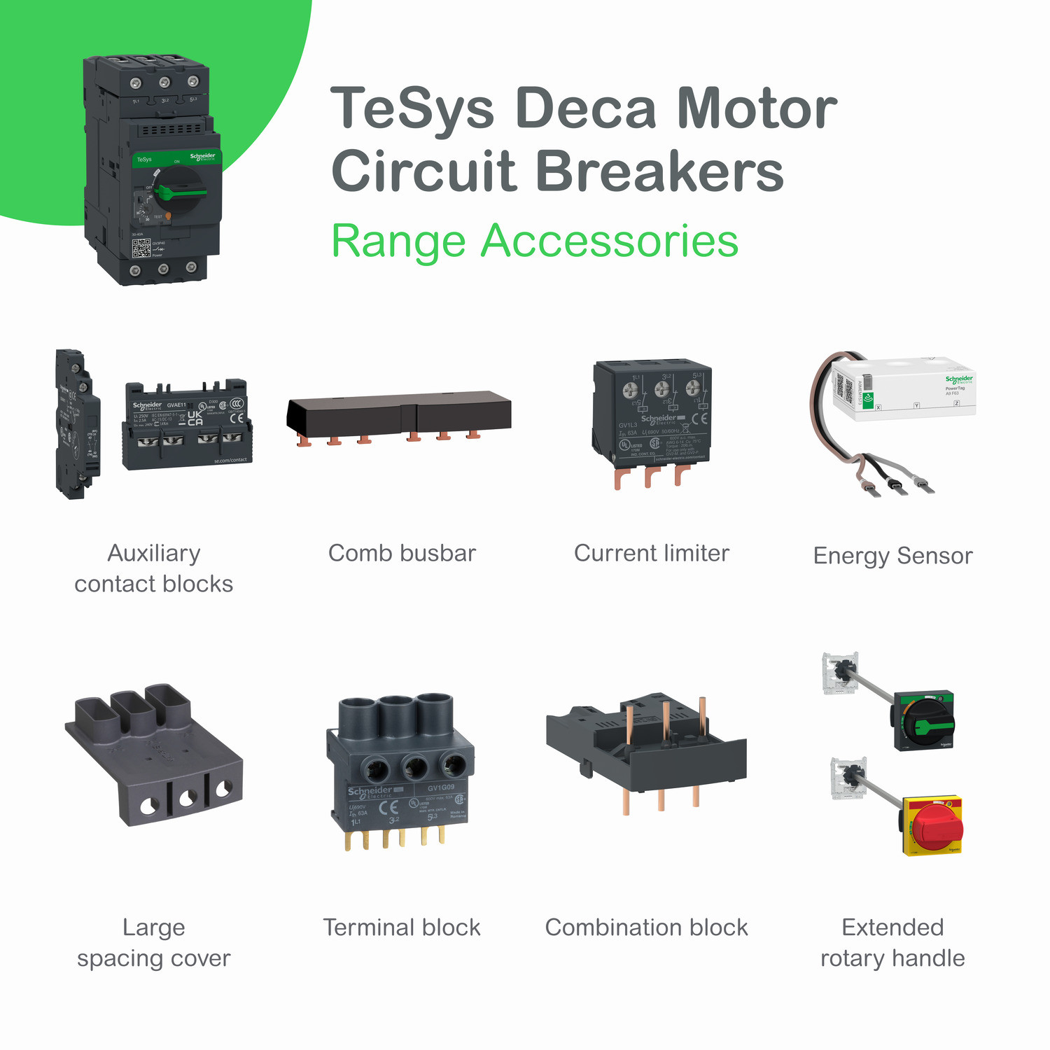 Schneider GV3P18 | Motor circuit breaker, TeSys GV3, 3P, 12-18 A, thermal magnetic, EverLink terminals 2 Schneider GV3P18 | Motor circuit breaker, TeSys GV3, 3P, 12-18 A, thermal magnetic, EverLink terminals - Image 2