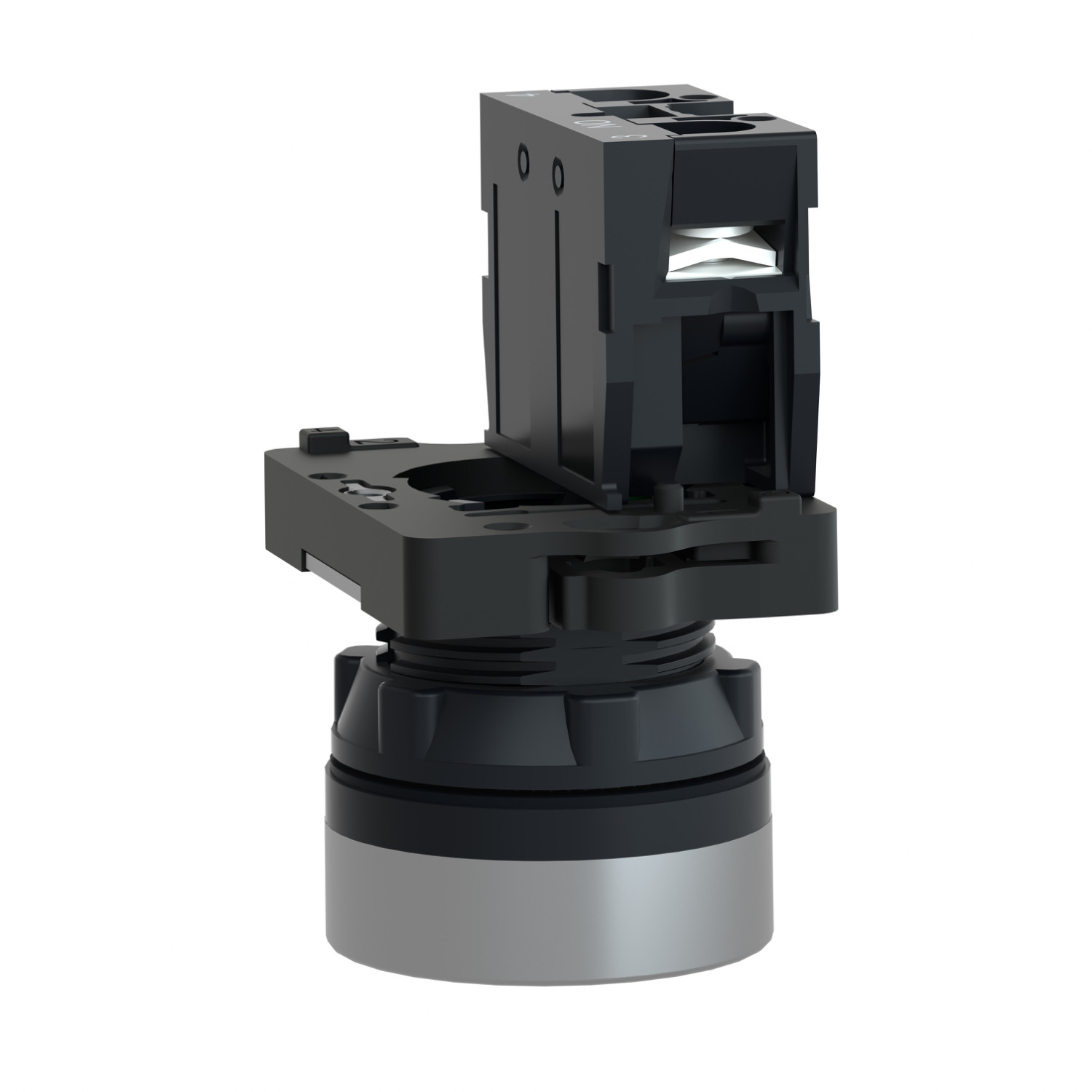 Schneider XA2EA31 Harmony | Round Green push-button Ø 22 - flush spring return - 1NO - Image 2