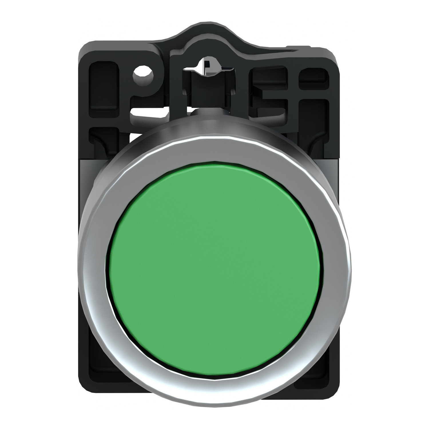Schneider XA2EA31 Harmony | Round Green push-button Ø 22 - flush spring return - 1NO