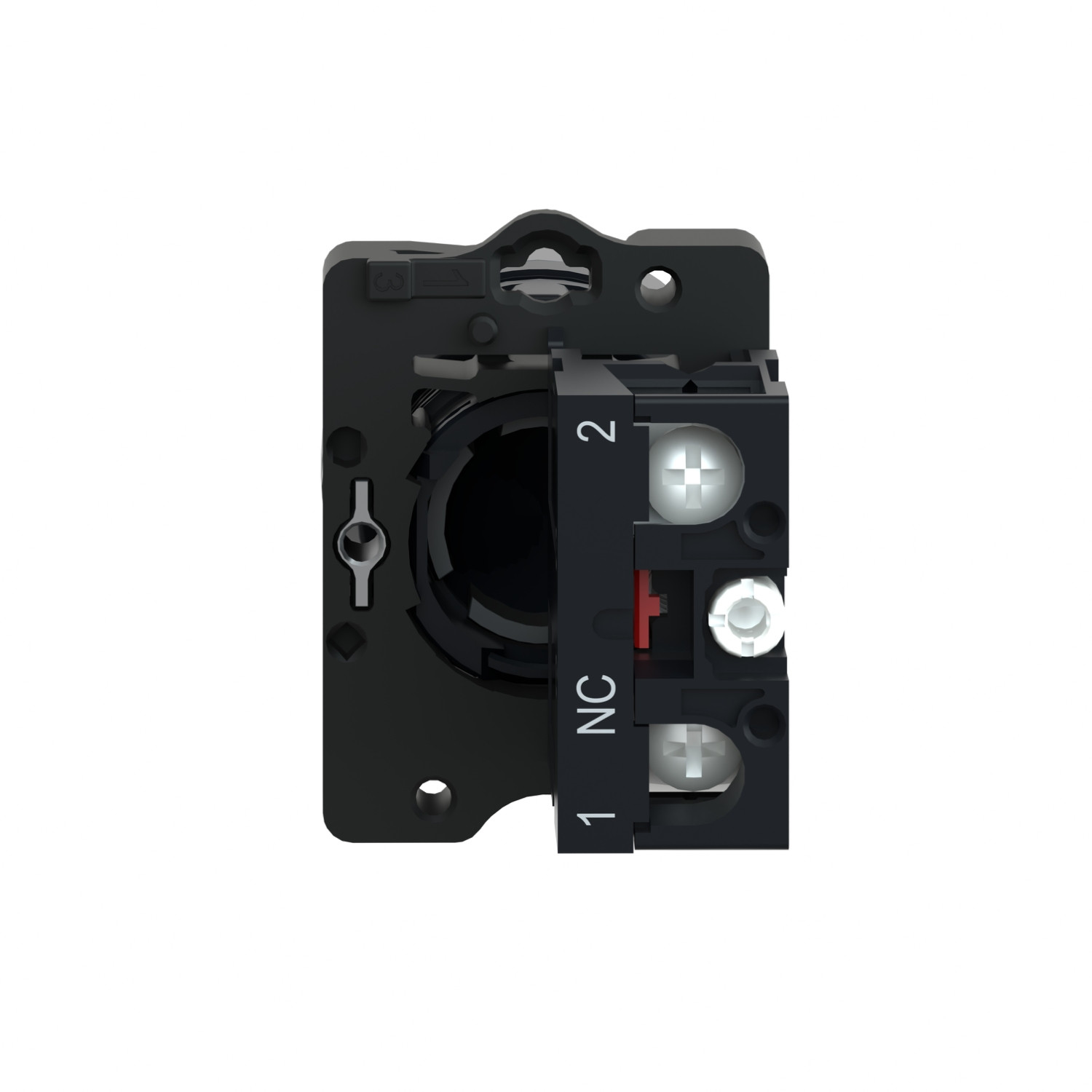 Schneider XA2EA42 Harmony | Round red push-button Ø 22 - flush spring return - 1NC - Image 3