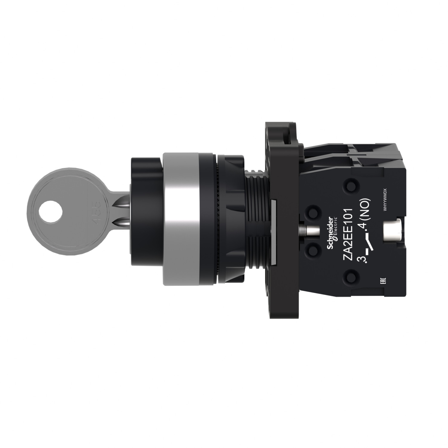 Schneider XA2EG73 Harmony | Key selector switch - Ø22 - 3 positions - spring return - 2NO - Image 5