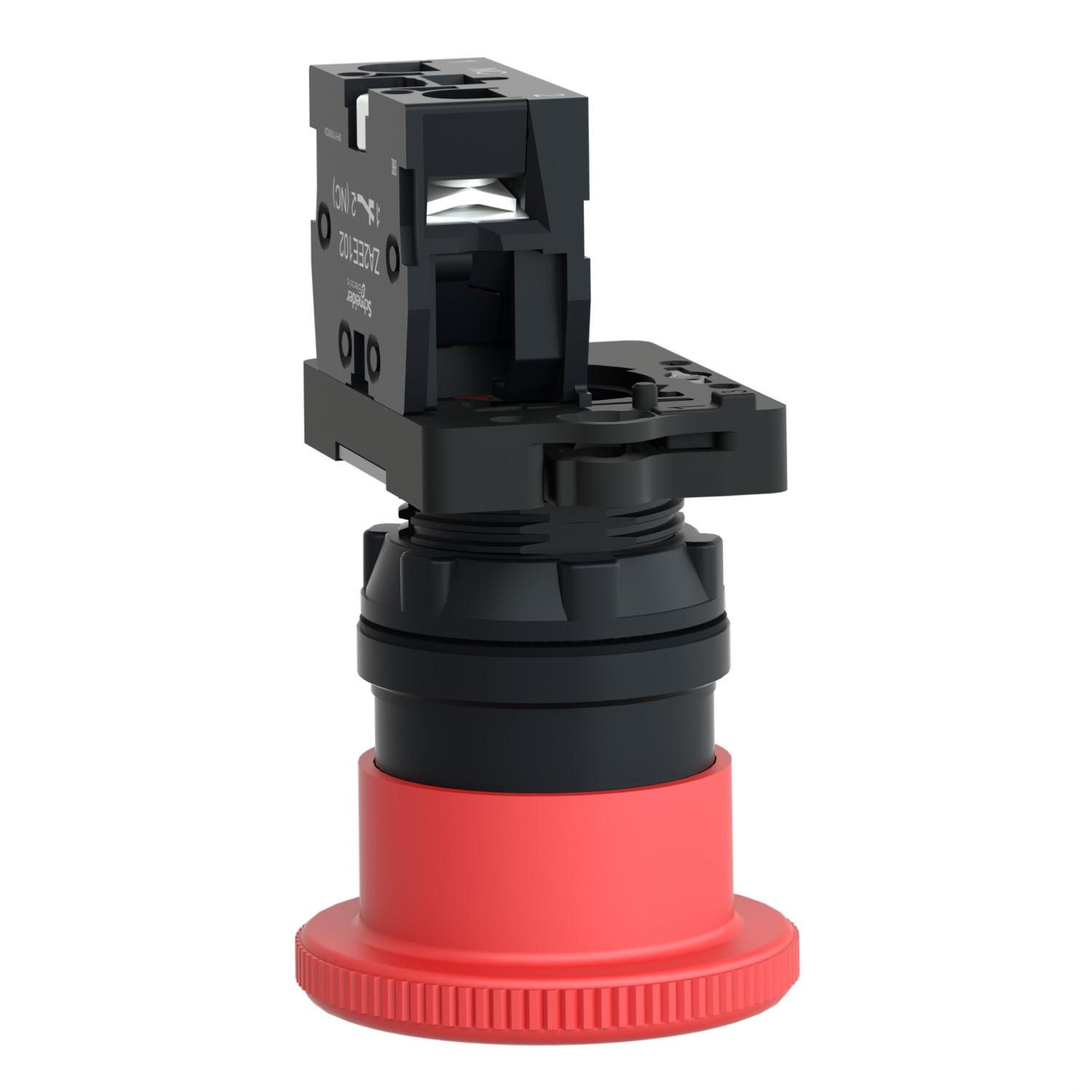 Schneider XA2ES542 Harmony | Red Ø40 Emergency swtiching off push-button Ø22 non trigger - turn release 1NC - Image 3