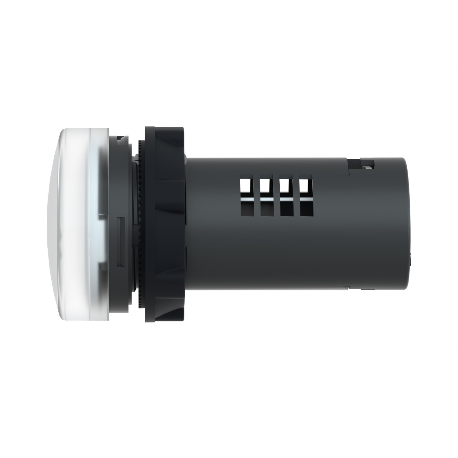 Schneider XA2EVM1LC Harmony | Easy Harmony XA2E, Monolithic pilot light, plastic, white, Ø22, integral LED, screw clamp terminals, 220…230 V AC, anti interference - Image 3