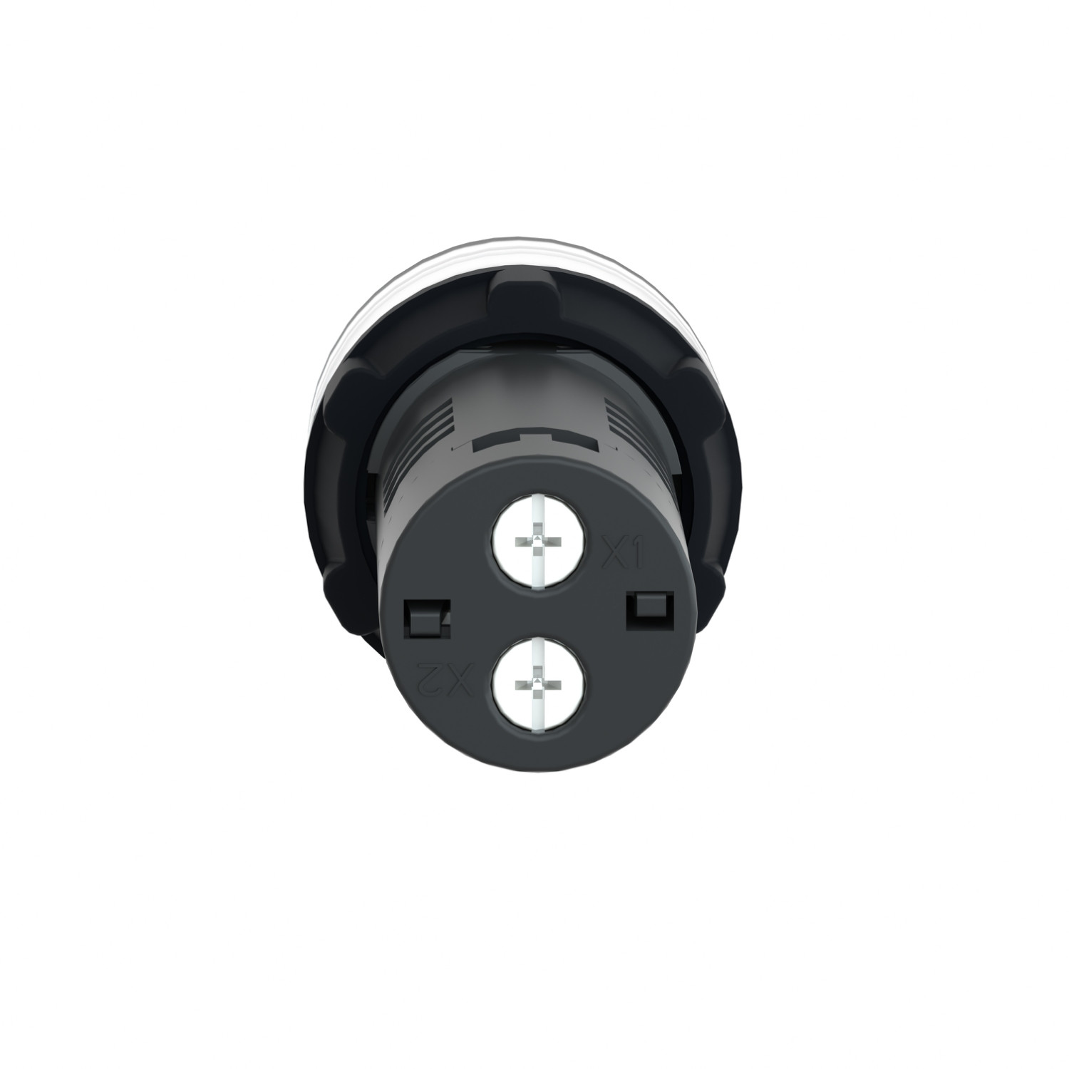 Schneider XA2EVM1LC Harmony | Easy Harmony XA2E, Monolithic pilot light, plastic, white, Ø22, integral LED, screw clamp terminals, 220…230 V AC, anti interference - Image 4