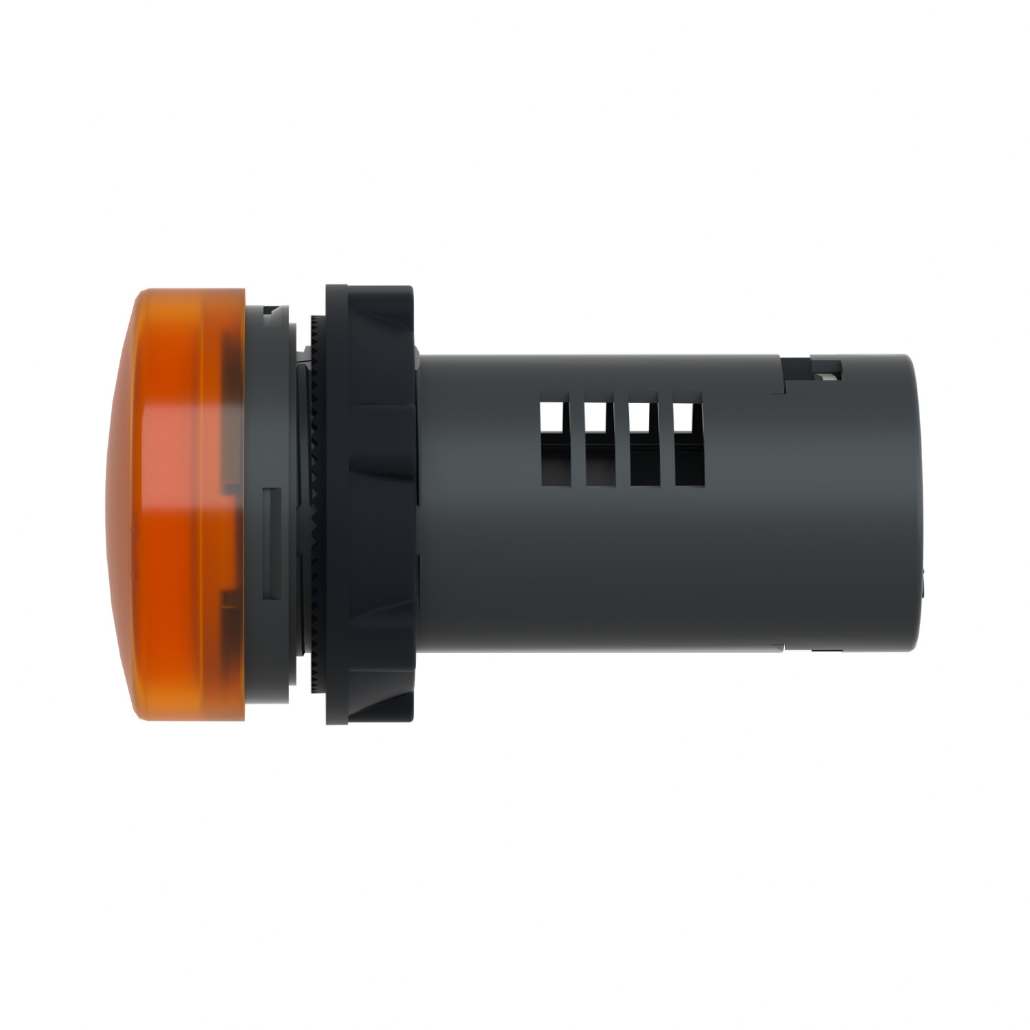 Schneider XA2EVM5LC Harmony | Round pilot light Ø 22 - orange - integral LED - 220 V AC- screw clamp terminals - Image 4