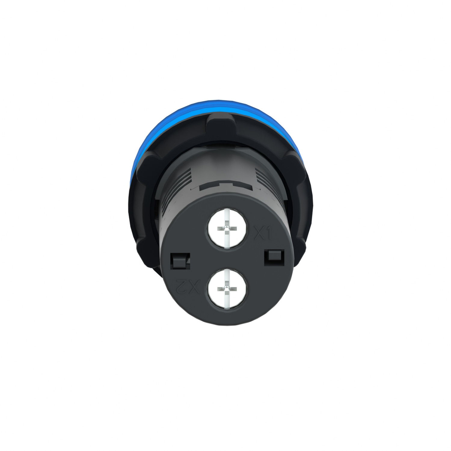 Schneider XA2EVMD6LC Harmony | Easy Harmony XA2E, Monolithic pilot light, plastic, blue, Ø22, integral LED, screw clamp terminals, 220 V DC - Image 6