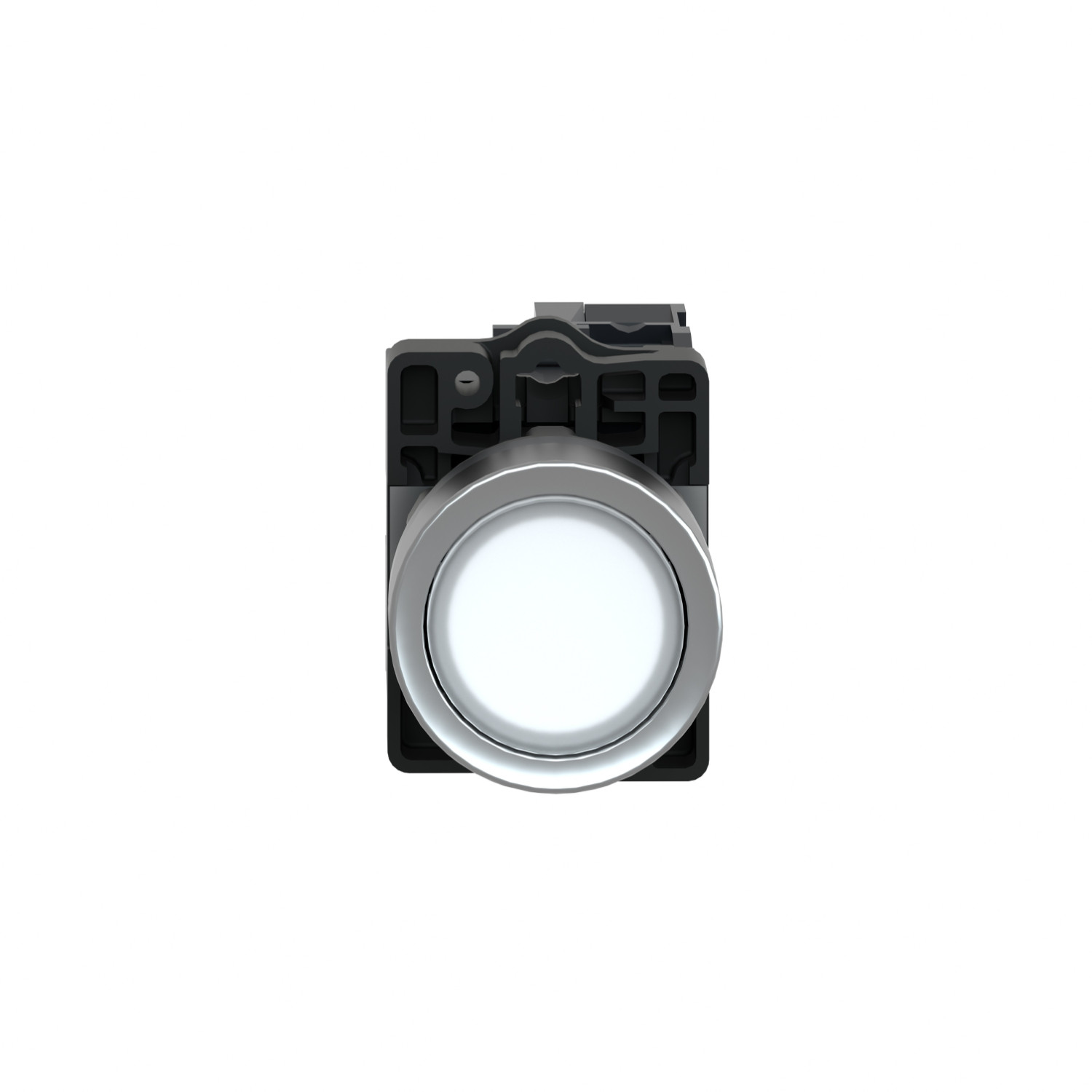 Schneider XA2EW31M1 Harmony | Complete illuminated push button, Easy Harmony XA2, plastic, flush, white, 22mm, spring return, 220V AC, 1NO - Image 6