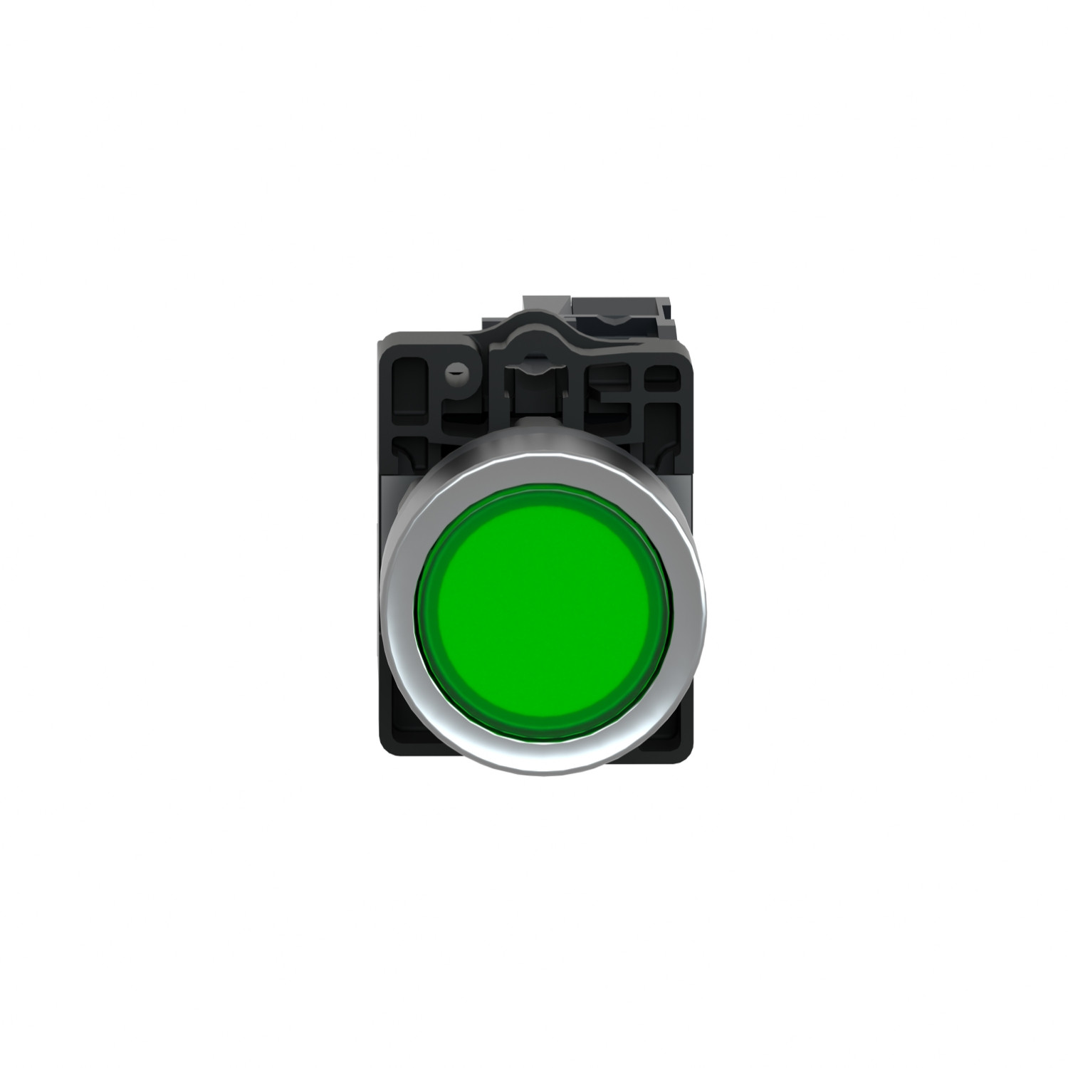 Schneider XA2EW33B1 Harmony | Green flush complete illum push-button - Ø22 - flush - 24V AC/DC - 1NO - Image 6