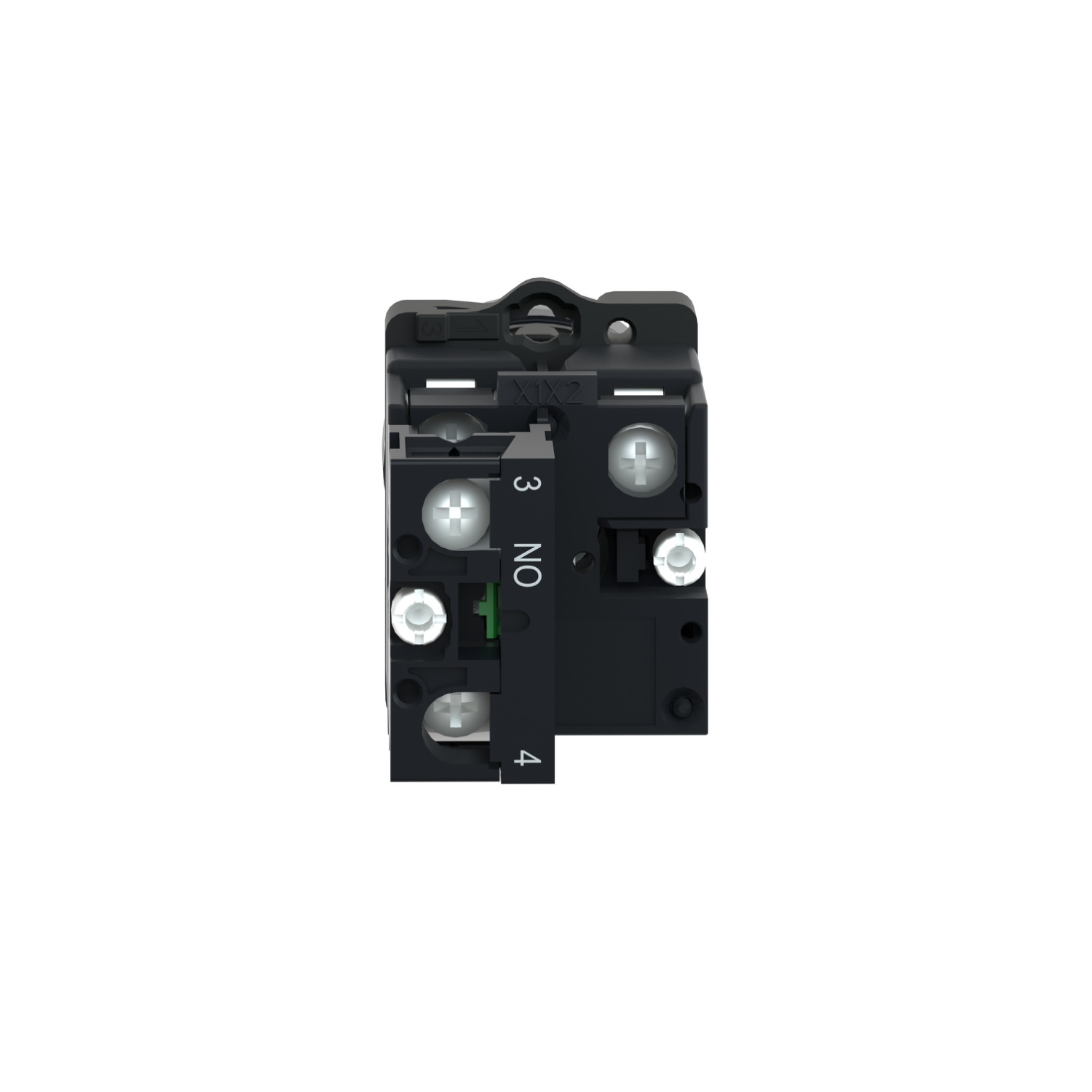 Schneider XA2EW35B1 Harmony | Yellow flush complete illum push-button - Ø22 - flush - 24V AC/DC - 1NO - Image 6