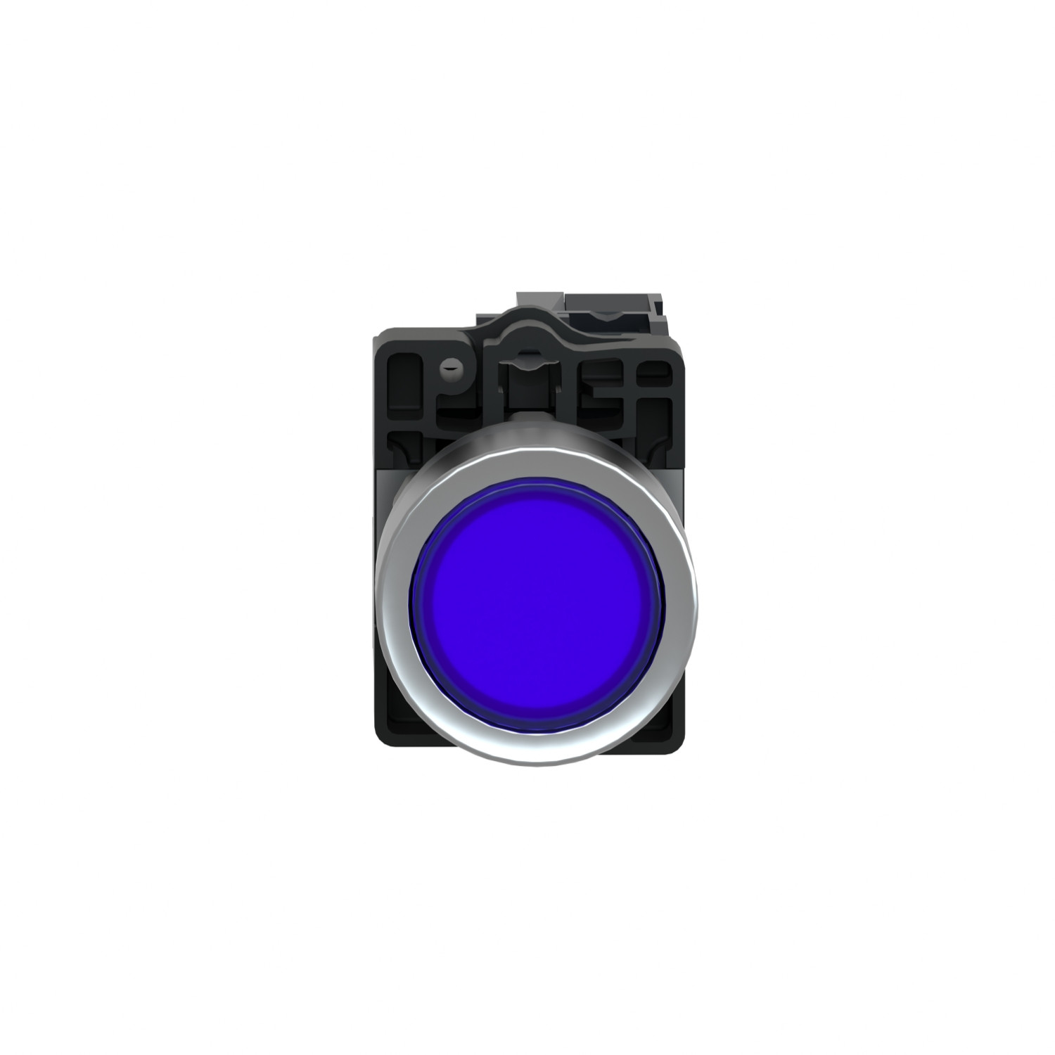 Schneider XA2EW36B1 Harmony | Complete illuminated push button, Easy Harmony XA2, plastic, flush, blue, 22mm, spring return, 24V AC DC, 1NO - Image 6