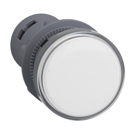 Schneider XA2EVMD1LC Harmony | Easy Harmony XA2E, Monolithic pilot light, plastic, white, Ø22, integral LED, screw clamp terminals, 220 V DC