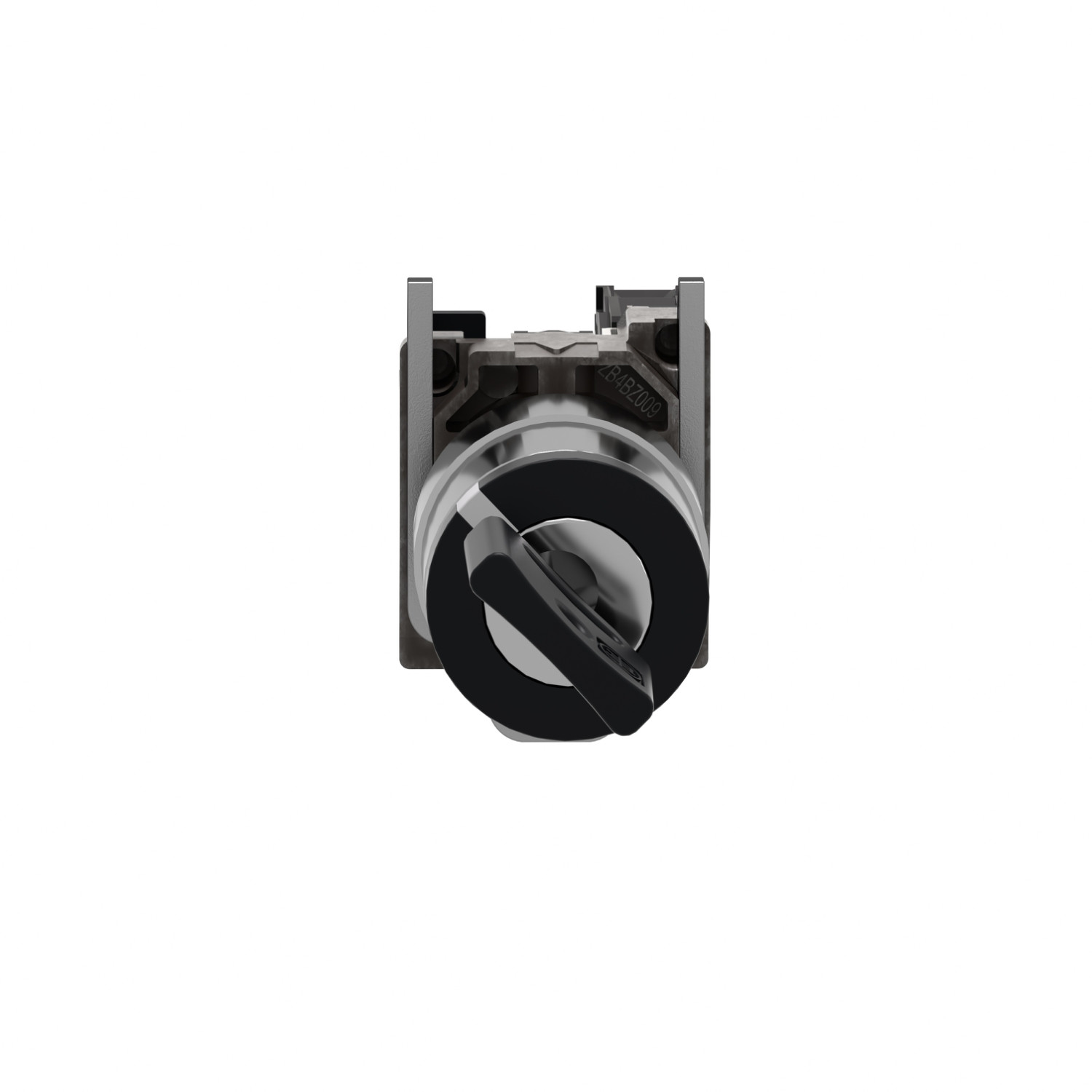 Schneider XB4BG21 | Key switch selector, metal, black, Ø22, key n°455, 2 positions, stay put, 1 NO - Image 3