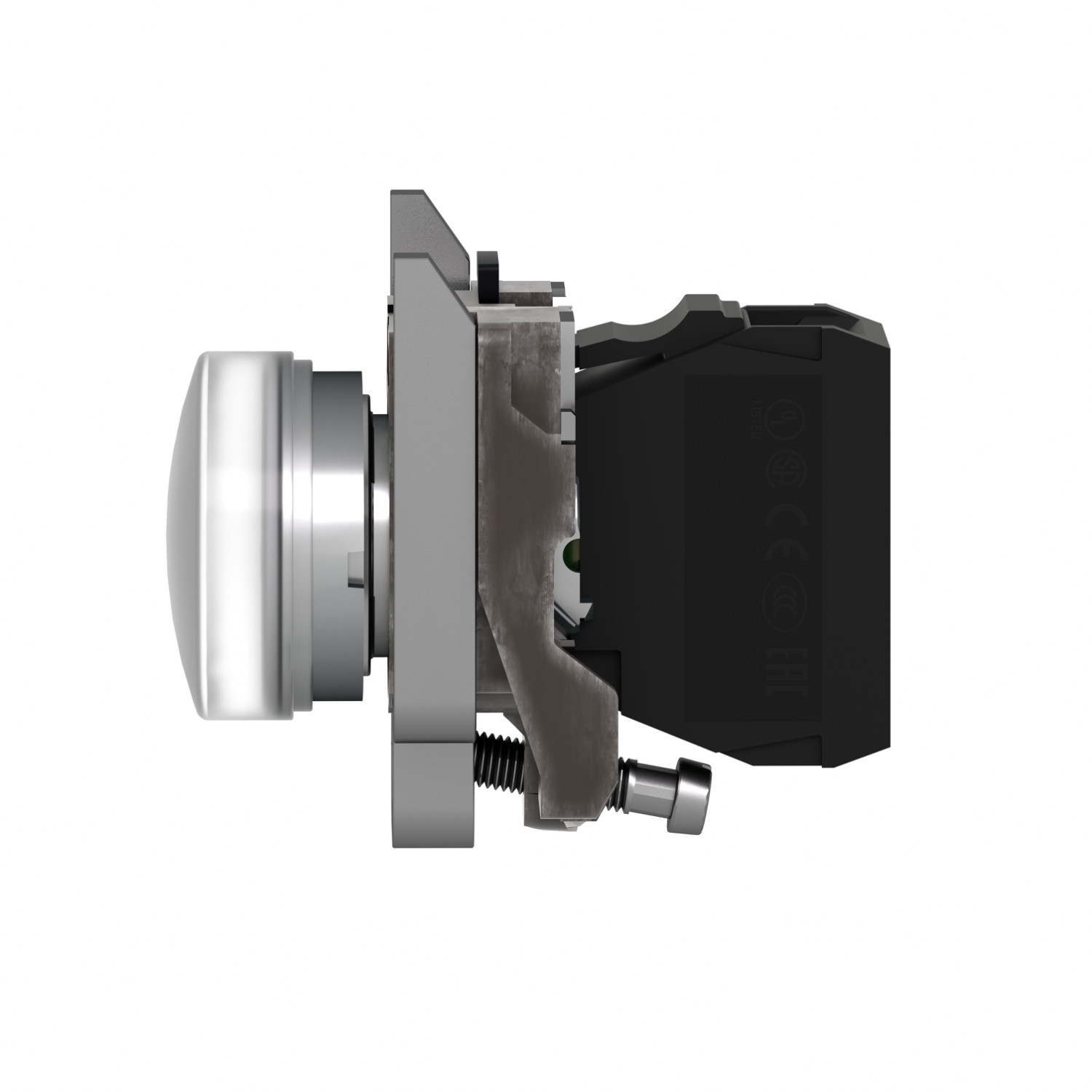 Schneider XB4BV61 | Pilot light, metal, white, Ø22, plain lens with BA9s bulb, <= 250 V - Image 4
