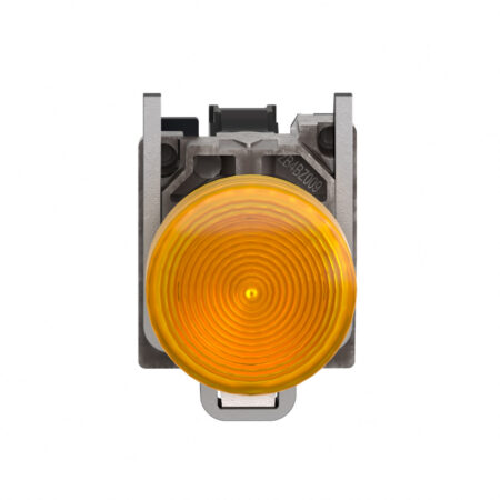 SchneiderXB4BV65 Harmony | Pilot light, metal, orange, Ø22, plain lens with BA9s bulb, <= 250 V