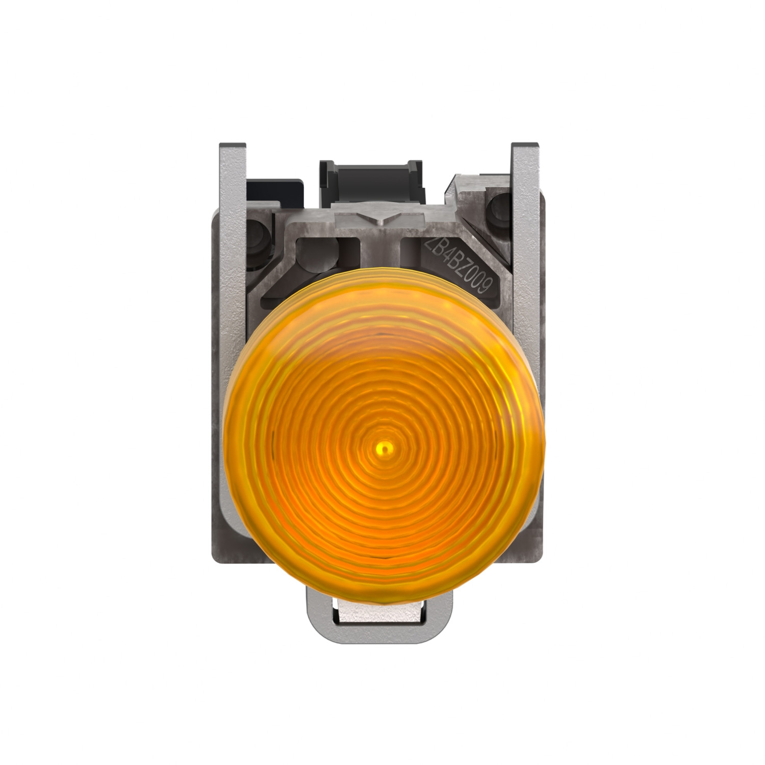 SchneiderXB4BV65 Harmony | Pilot light, metal, orange, Ø22, plain lens with BA9s bulb, <= 250 V